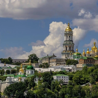 Panoramic view of the Kyiv Pechersk Lavra