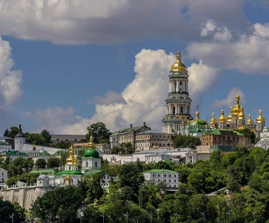 Panoramic view of the Kyiv Pechersk Lavra