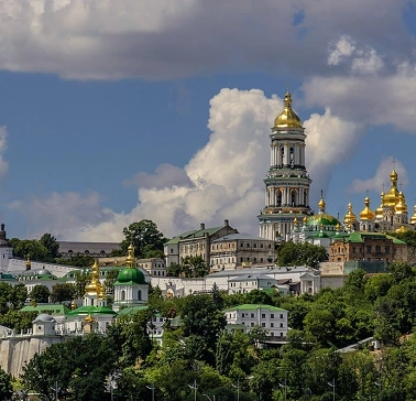Panoramic view of the Kyiv Pechersk Lavra
