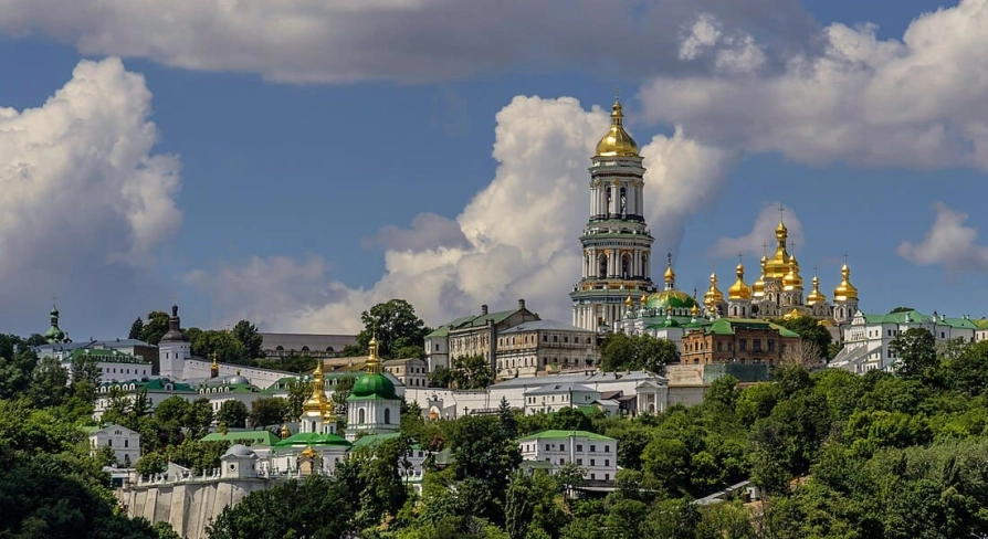 Panoramic view of the Kyiv Pechersk Lavra
