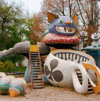 Landscape Alley in Kyiv - creative children’s playground