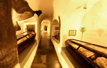 The relics of the saints in the caves of the Kyiv Cave Monastery