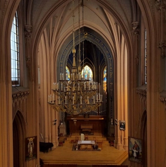 The main nave of St. Nicholas Church