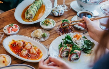 Fish Pussycat - close-up of an elegantly plated seafood dish with fresh fish