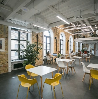 Bright coworking space Peremoga Space in Kyiv