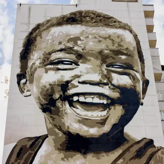 Simple happiness in Kyiv - smiling boy reminding to rejoice in small things