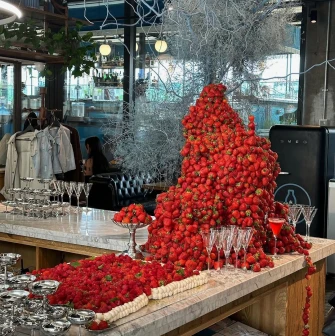 Milk Bar Tsum - decorative strawberry mountain