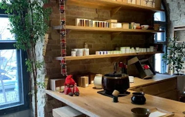 Interior of Chaism tea bar in Kyiv