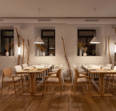 Restaurant Sto Rokiv Tomu Vpered in Kyiv - main dining hall