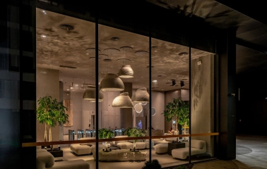 UNIT.City - modern lounge area with colorful modular seating