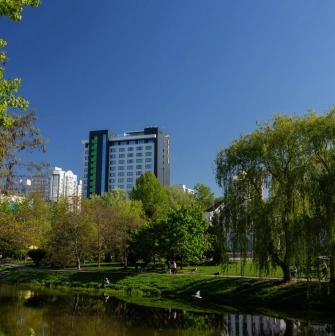 Favor Park Hotel - modern multi-story hotel building with a sleek design