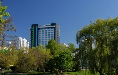 Favor Park Hotel - modern multi-story hotel building with a sleek design