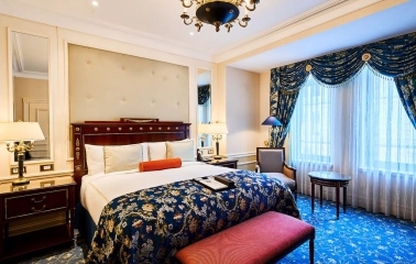Classical style room at the Fairmont Grand Hotel in Kyiv