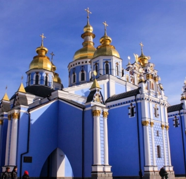 St. Michael's Golden-Domed Monastery in Kyiv, side view