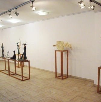 Exhibition of contemporary sculpture at Triptych Gallery in Kyiv