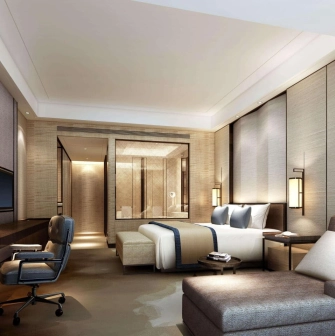 Spacious executive room at Hilton Kyiv with a work area