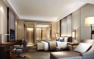 Spacious executive room at Hilton Kyiv with a work area