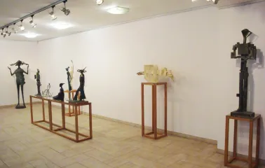 Exhibition of contemporary sculpture at Triptych Gallery in Kyiv