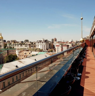 B-hush - expansive rooftop terrace with a stunning panoramic view of the city