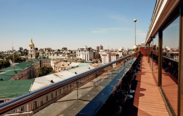 B-hush - expansive rooftop terrace with a stunning panoramic view of the city