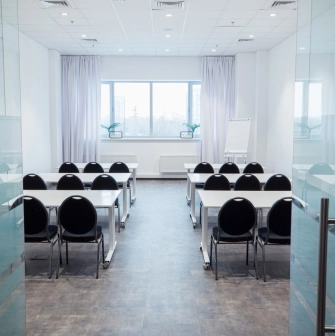 Bright meeting room at Pochayna Event Hall in Kyiv