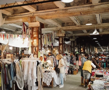 The space of the Kurazh vintage market in Kyiv
