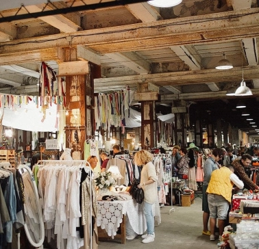 The space of the Kurazh vintage market in Kyiv