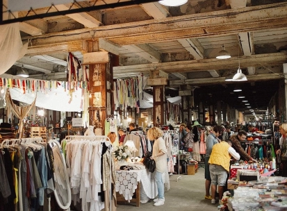 The space of the Kurazh vintage market in Kyiv