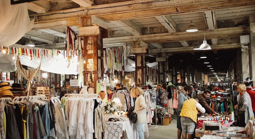 The space of the Kurazh vintage market in Kyiv