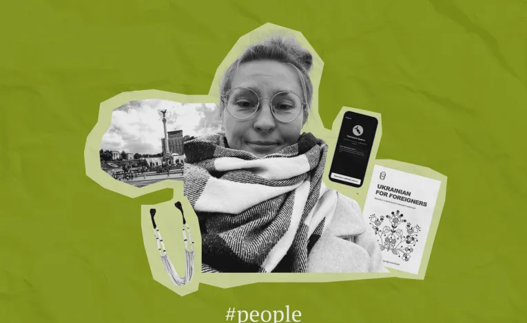 Polish aerial gymnast Klaudia Brzezinska building a life during war in Kyiv