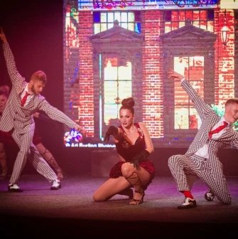 Freedom Hall in Kyiv - expressive dancers perform on stage