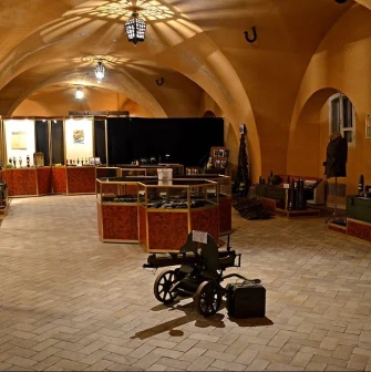 Kyiv Fortress in Kyiv - museum exhibition with weapons and glass cases