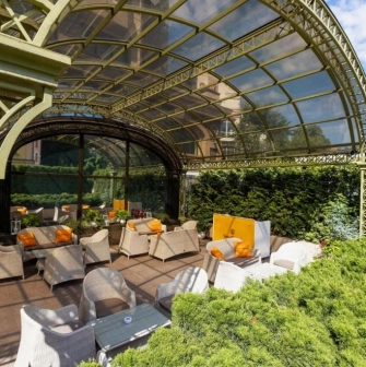 InterContinental - rooftop bar terrace with comfortable seating