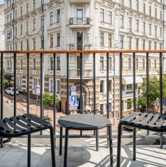 Sophia Hotel - view from a hotel balcony