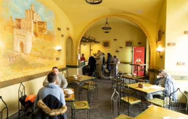 Interior of Yaroslava restaurant in Kyiv