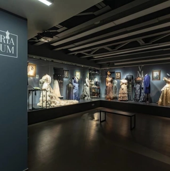 Exhibition of historical costumes at the Victoria Museum in Kyiv