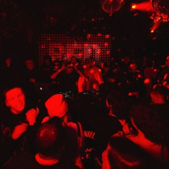 A packed dance floor at a party at Juice / NoCap club in Kyiv