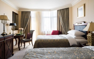 Classic style room with two twin beds at the InterContinental Kyiv Hotel