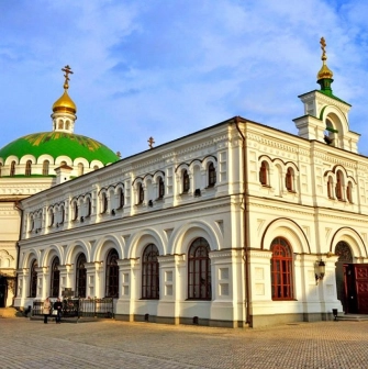 Refectory chamber with the church of Anthony and Theodosius of the Caves in the Kyiv Cave Monastery