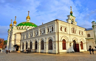 Refectory chamber with the church of Anthony and Theodosius of the Caves in the Kyiv Cave Monastery