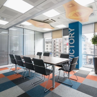 Bright coworking space Peremoga Space in Kyiv