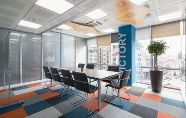 Bright coworking space Peremoga Space in Kyiv